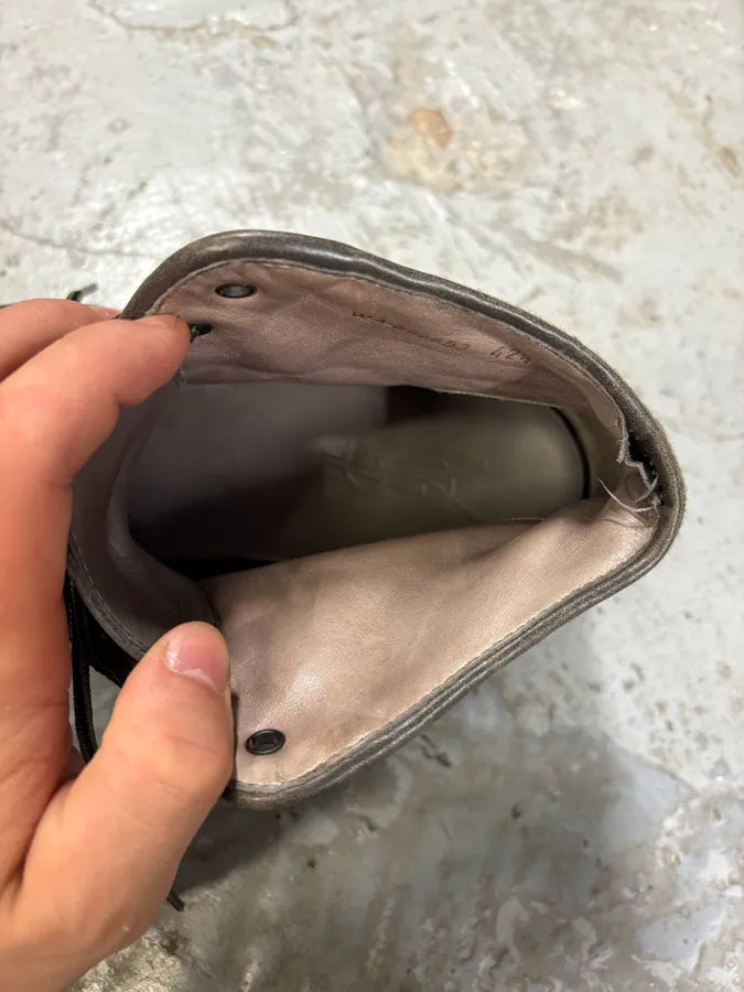 2000s Yves Saint Laurent Mountain Fur Eroded Black Boots sAXunWB 9