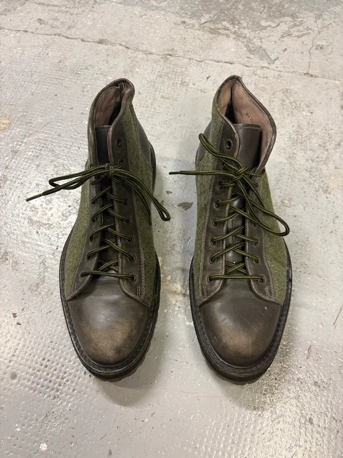 2000s Yves Saint Laurent Mountain Fur Eroded Black Boots sAXunWB 1