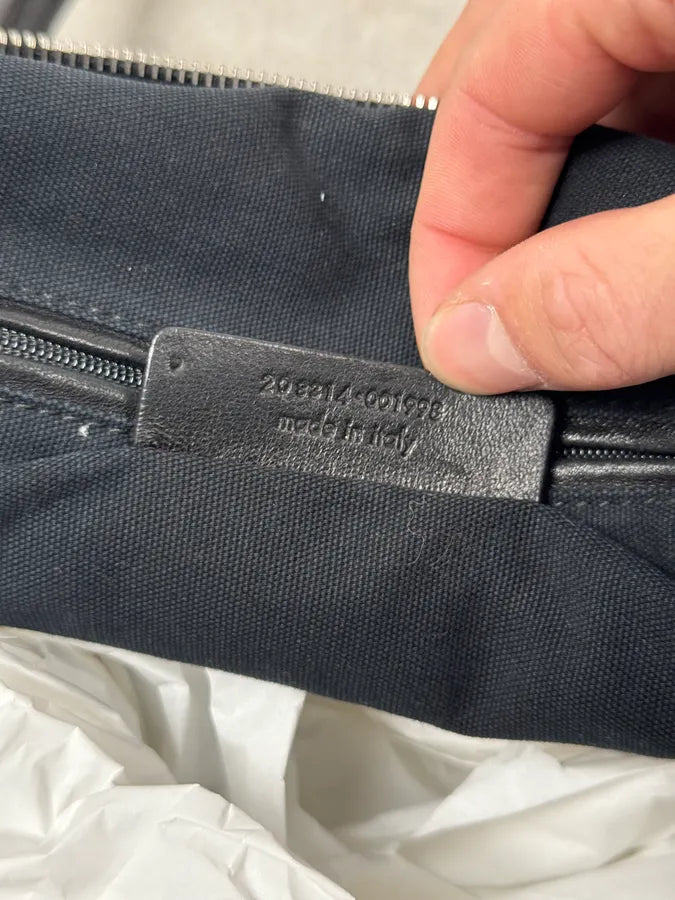 2000s Yves Saint Laurent Muse Pleats Black Leather Handle Bag doYedYi 5