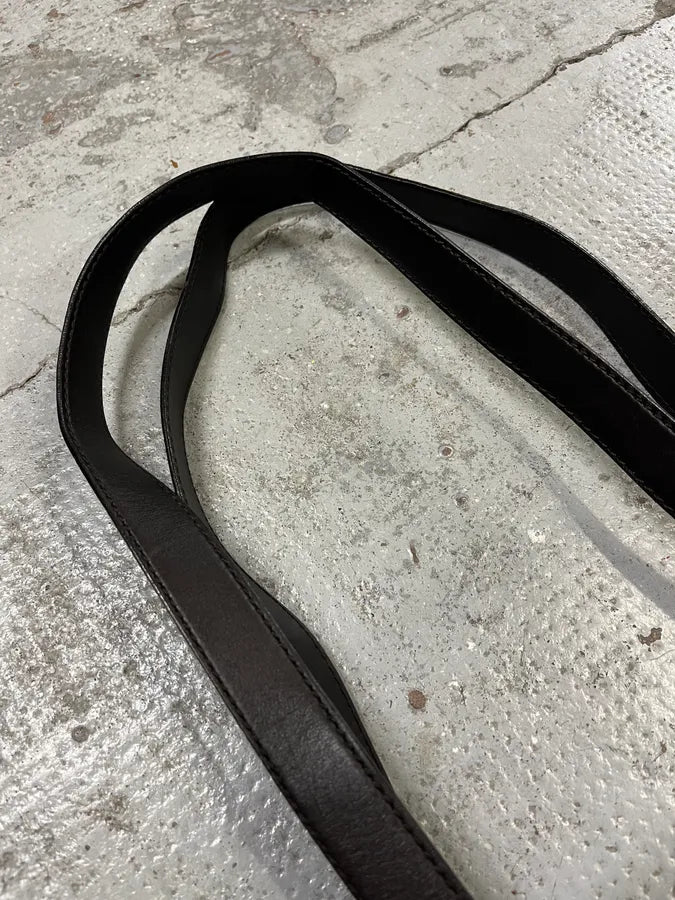 2000s Yves Saint Laurent Pony Hair Black & Brown Shoulder Bag WYBZkgl 6