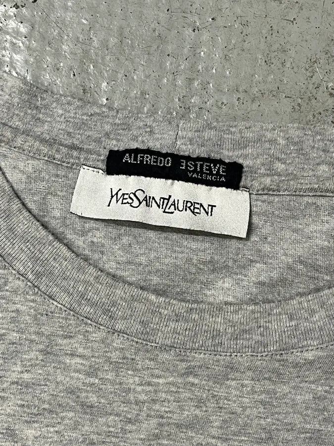 2000s Yves Saint Laurent Radio Grey T-Shirt ydBzRgv 6