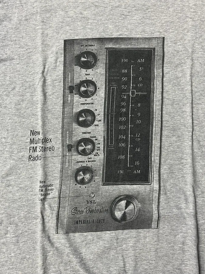 2000s Yves Saint Laurent Radio Grey T-Shirt ydBzRgv 4