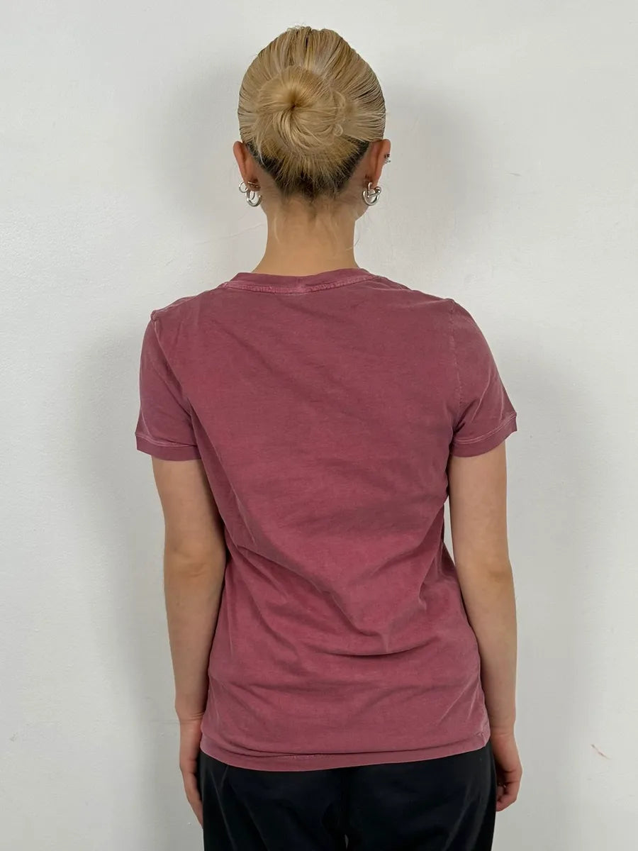2000s Yves Saint Laurent Faded Red Propaganda T-Shirt vPzVxOX 2