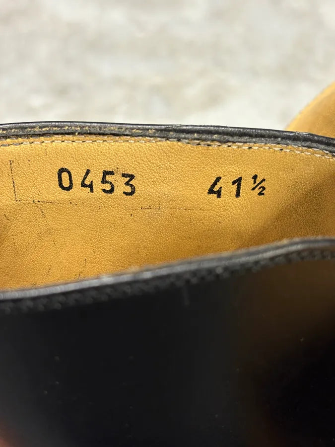 2000s Yves Saint Laurent Rive Gauche Black Leather Ankle Boots SQqrZUr 8