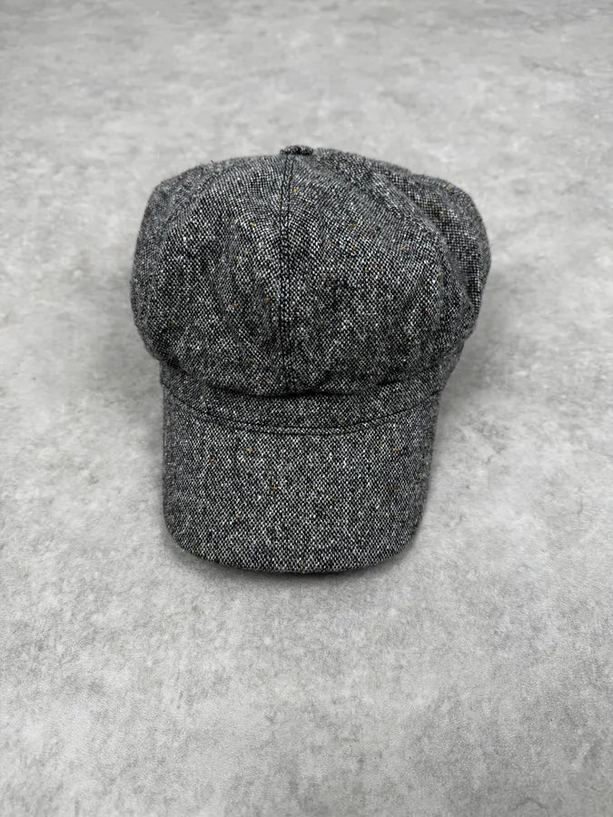 FW2010 Yves Saint Laurent Rive Gauche Grey Wool Cap NVOeIqA 3
