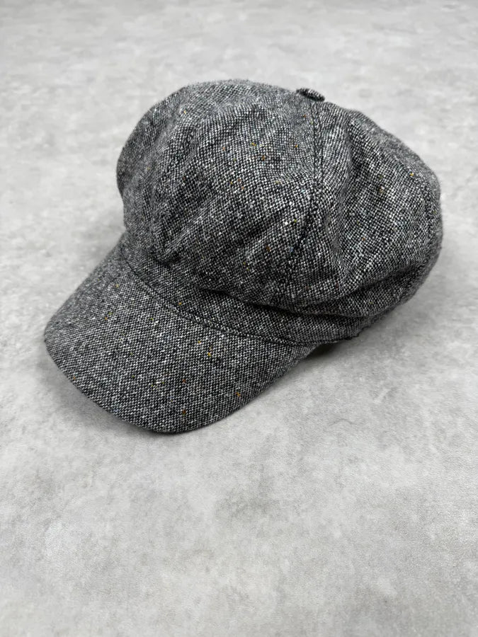 FW2010 Yves Saint Laurent Rive Gauche Grey Wool Cap NVOeIqA 0