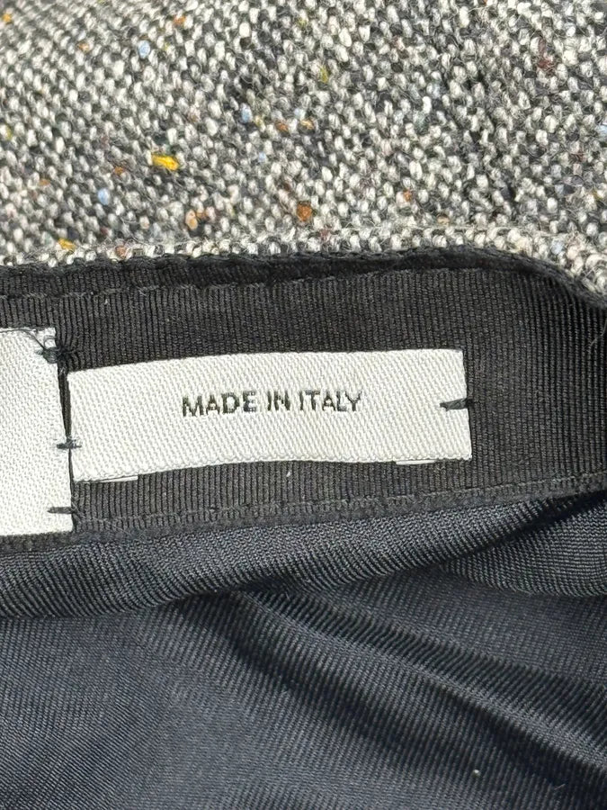 FW2010 Yves Saint Laurent Rive Gauche Grey Wool Cap NVOeIqA 6