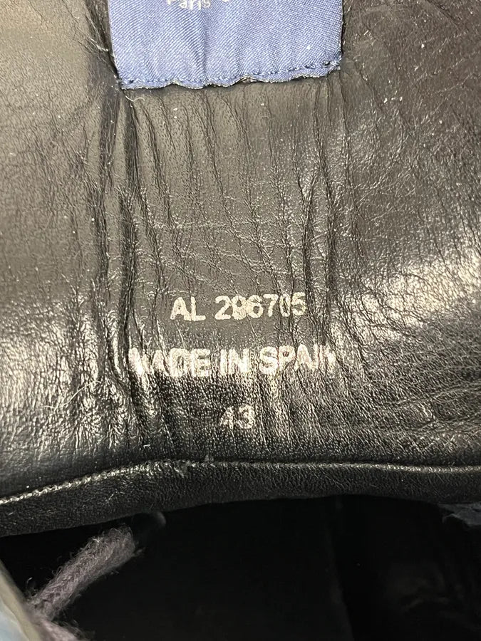 2000s Yves Saint Laurent Suede Leather Blue High Sneakers iZDNJVA 11