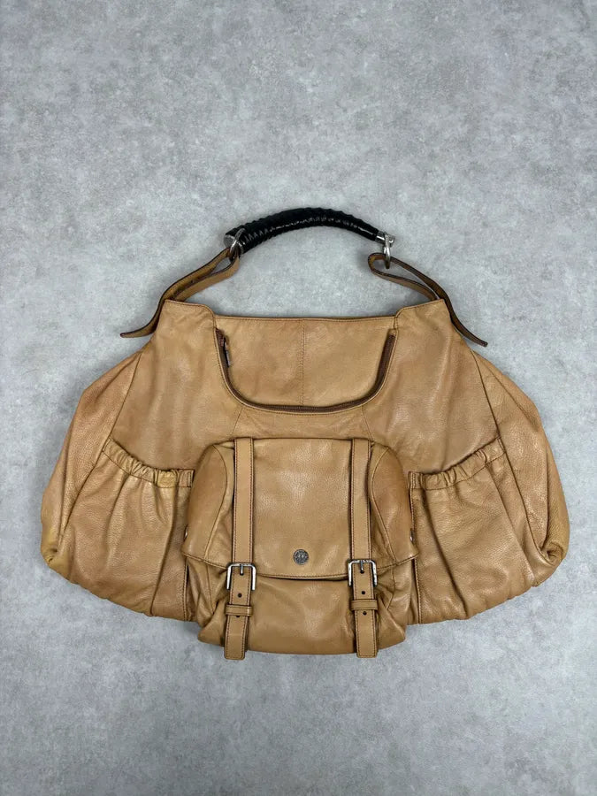 2000s Yves Saint Laurent Tan Horn Muse Hobo Leather Bag sdFDuXy 0