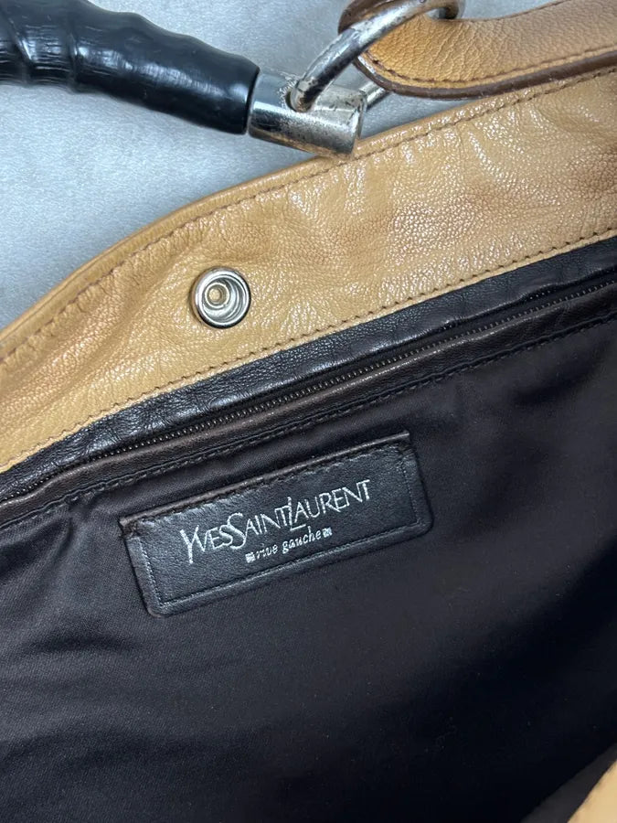 2000s Yves Saint Laurent Tan Horn Muse Hobo Leather Bag sdFDuXy 9