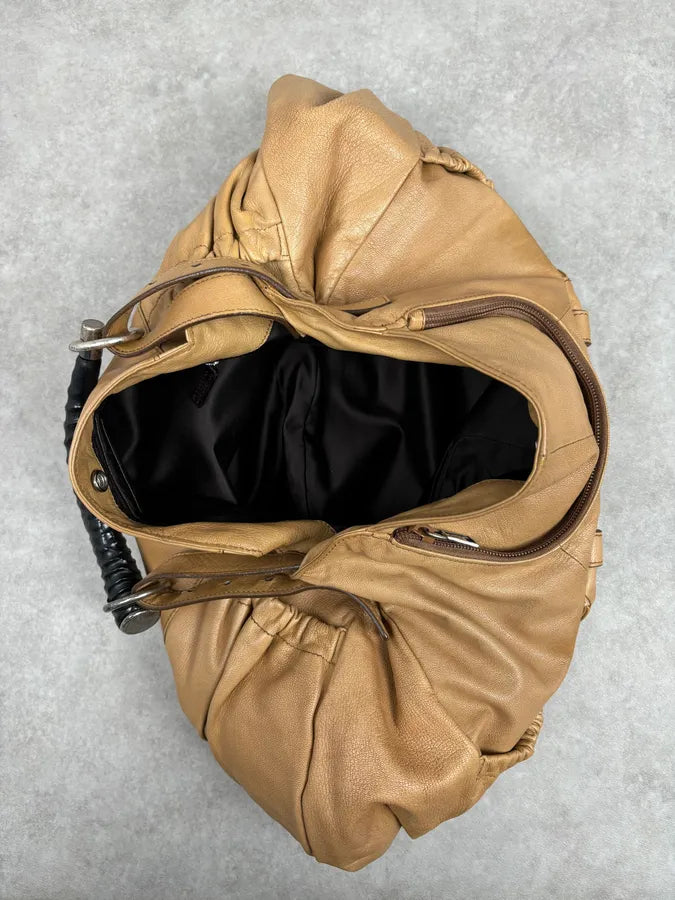 2000s Yves Saint Laurent Tan Horn Muse Hobo Leather Bag sdFDuXy 11