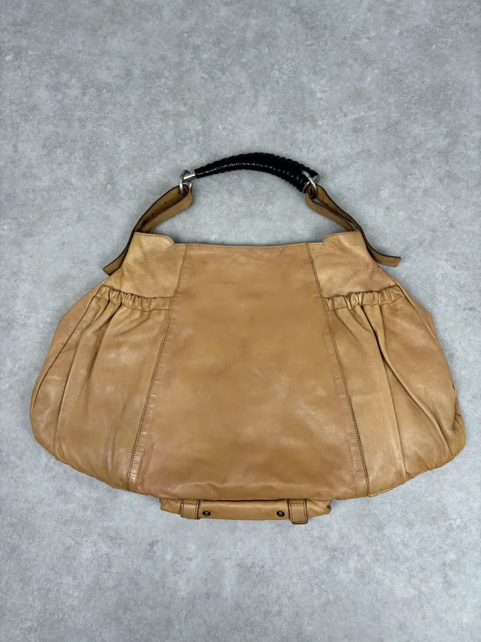 2000s Yves Saint Laurent Tan Horn Muse Hobo Leather Bag sdFDuXy 6