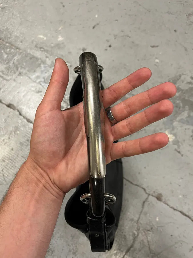 2000s Yves Saint Laurent Tom Ford Mombasa Black Horn Handle Leather Bag (OS) zyQasfm 6