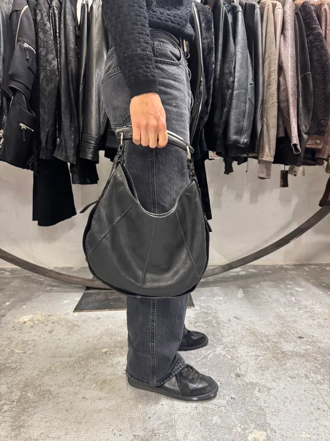 2000s Yves Saint Laurent Tom Ford Mombasa Horn Black Leather Handle Bag (OS) kdheiQF 12