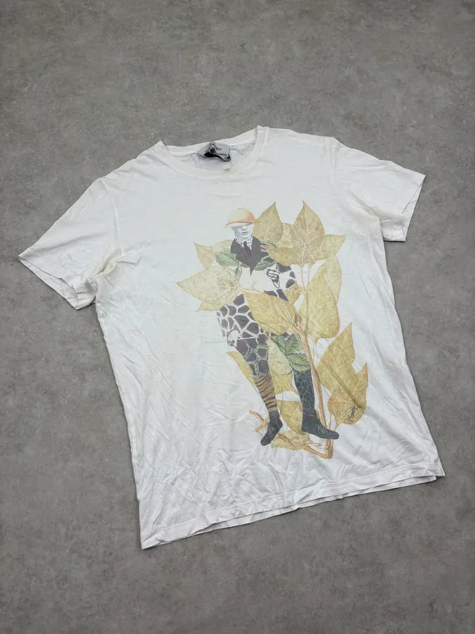 2000s Yves Saint Laurent White Country T-Shirt YMlQRbd 3