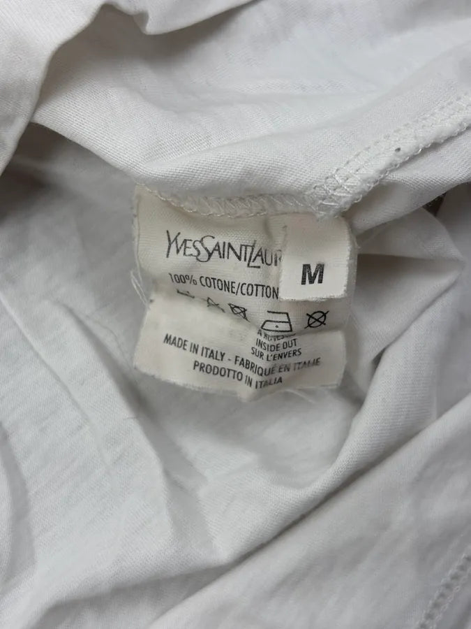 2000s Yves Saint Laurent White Country T-Shirt YMlQRbd 9