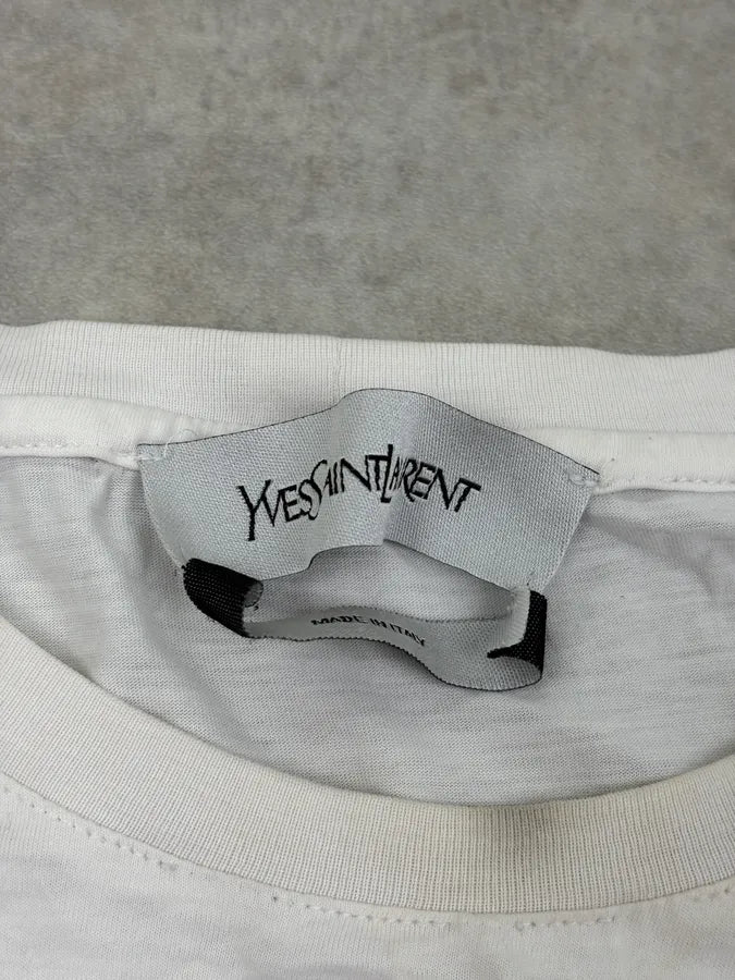 2000s Yves Saint Laurent White Country T-Shirt YMlQRbd 8