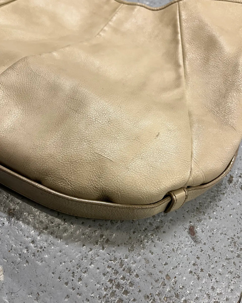 2000s Yves Saint Laurent White Leather Mombasa Hobo Bag roqCNhJ 5