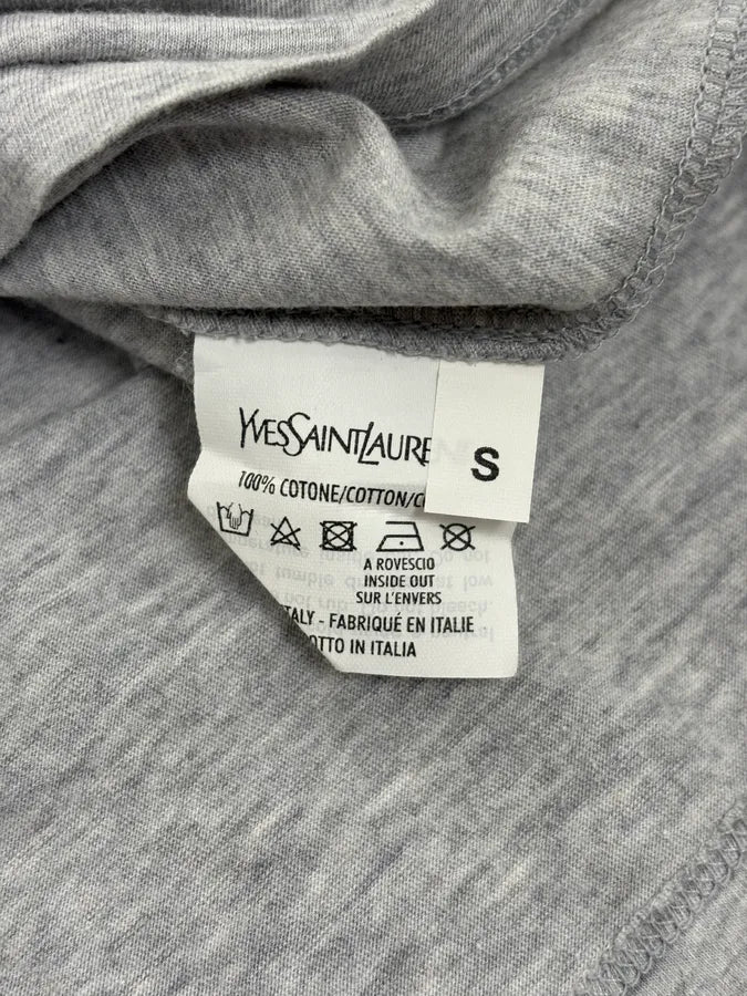 2000s Yves Saint Laurent YSL Shadow Grey T-Shirt kgLHzNN 9