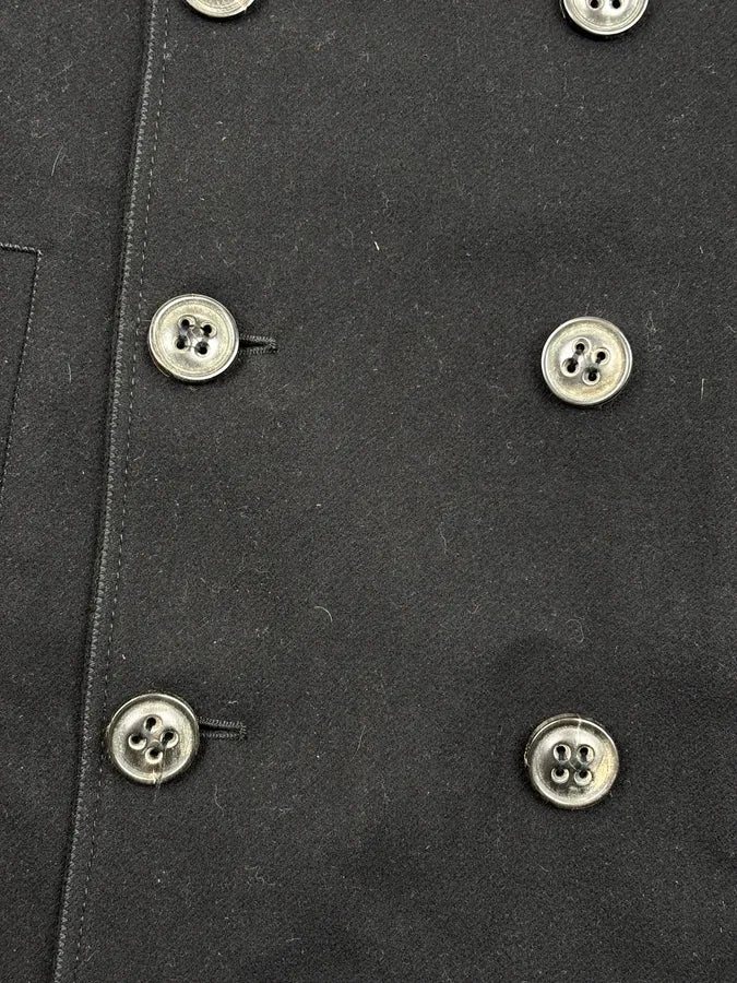 AW2008 Dsquared2 Black Wool Double-Breasted Coat aFqZYTe 7