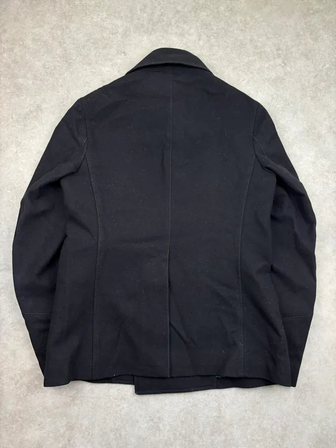 AW2008 Dsquared2 Black Wool Double-Breasted Coat aFqZYTe 3