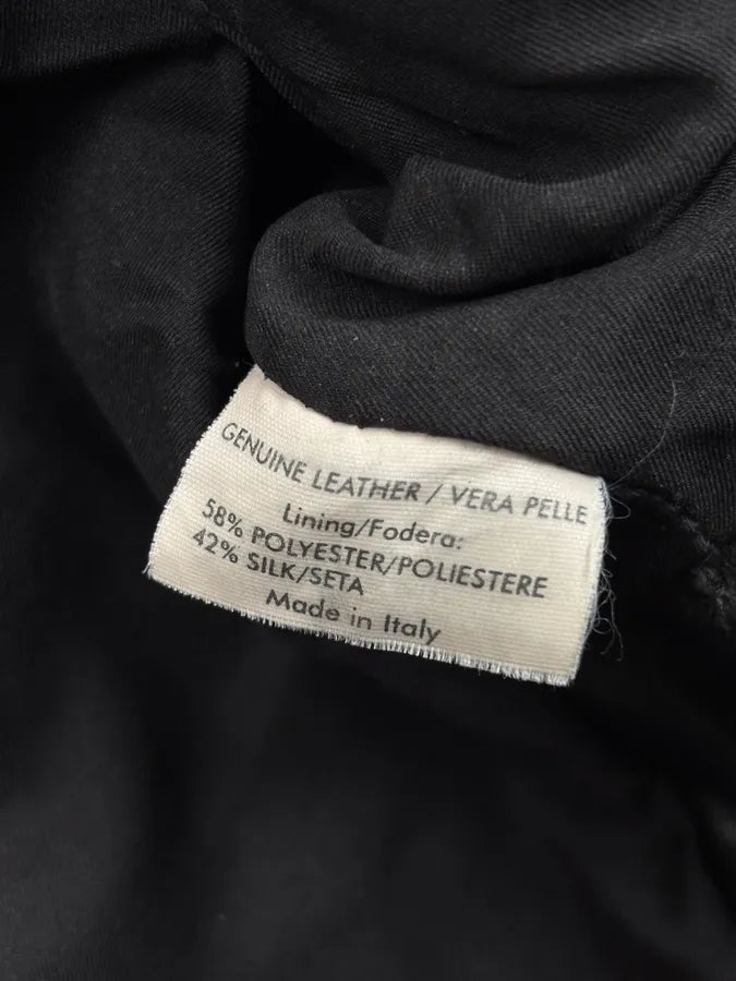 AW2003 Alexander McQueen Scanners Straps Black Leather Jacket dVXrtKt 12