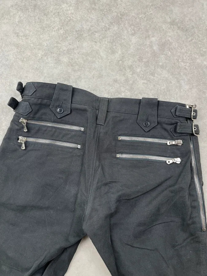 SS2003 Dolce & Gabbana Black Bondage Buckle Pants aBRXYHP 6