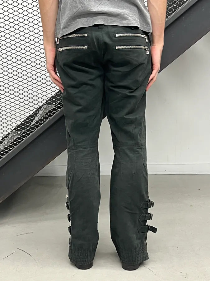 SS2003 Dolce & Gabbana Black Bondage Buckle Pants aBRXYHP 3