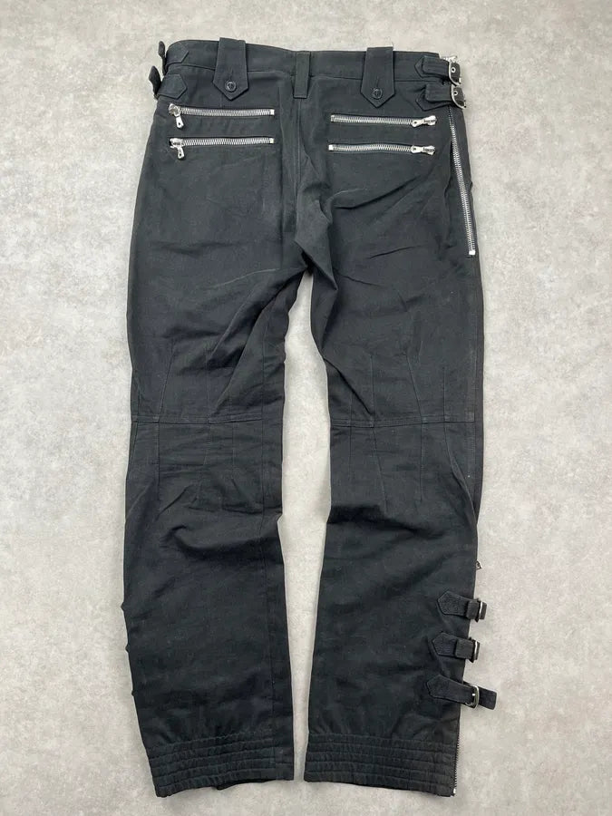 SS2003 Dolce & Gabbana Black Bondage Buckle Pants aBRXYHP 4