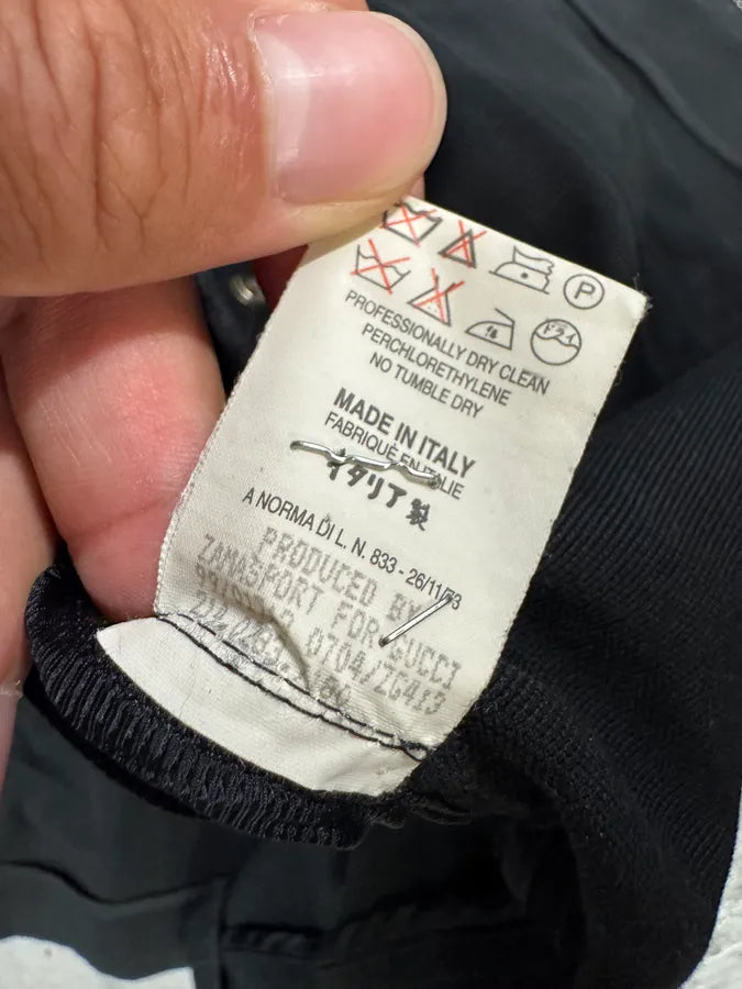 2003 Gucci Black Multi Pockets Belted Long Jacket eBUIpQd 11