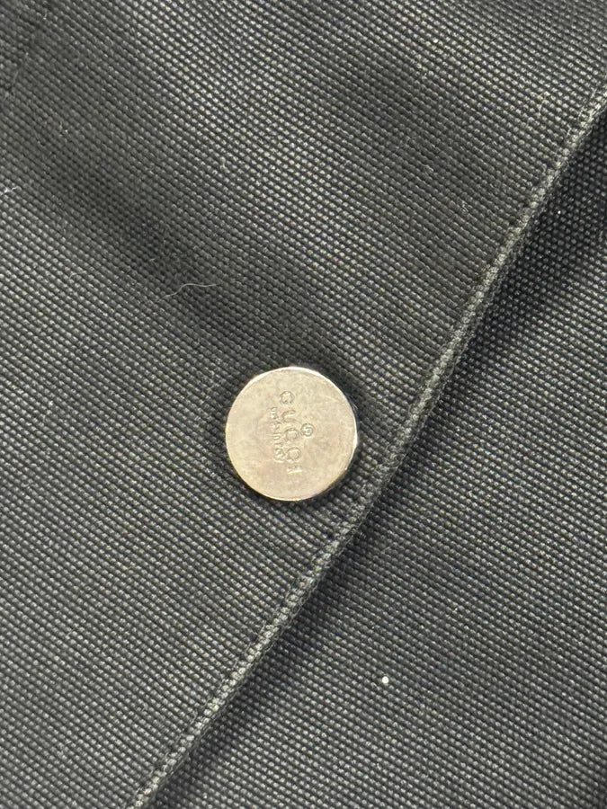 2003 Gucci Black Multi Pockets Belted Long Jacket eBUIpQd 9