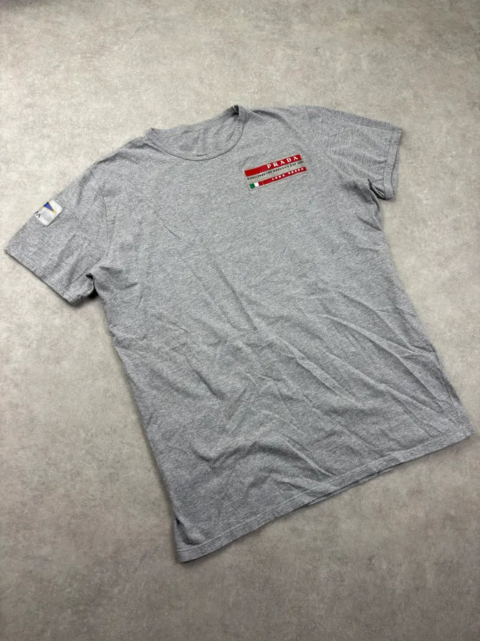SS2003 Prada Grey Luna Rosa Americas Cup Patch T-Shirt buwcrCv 3
