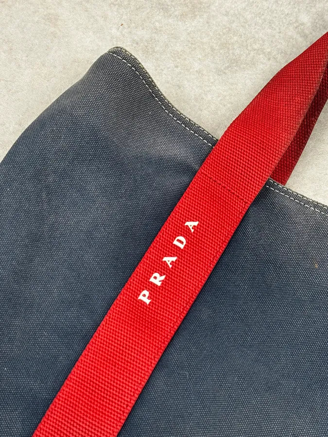 2003 Prada Luna Rossa Challenge Navy & Red Bag rHbLXSM 4
