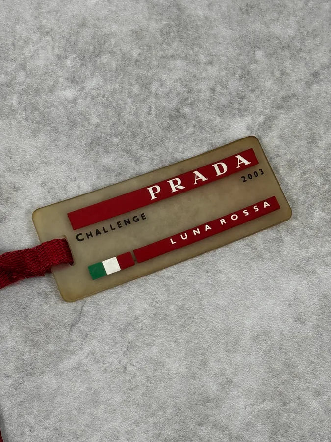2003 Prada Luna Rossa Challenge Navy & Red Bag rHbLXSM 8