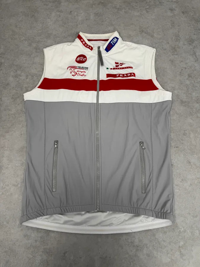 2003 Prada Luna Rossa Racing Challenge White Vest YPHBvNH 0