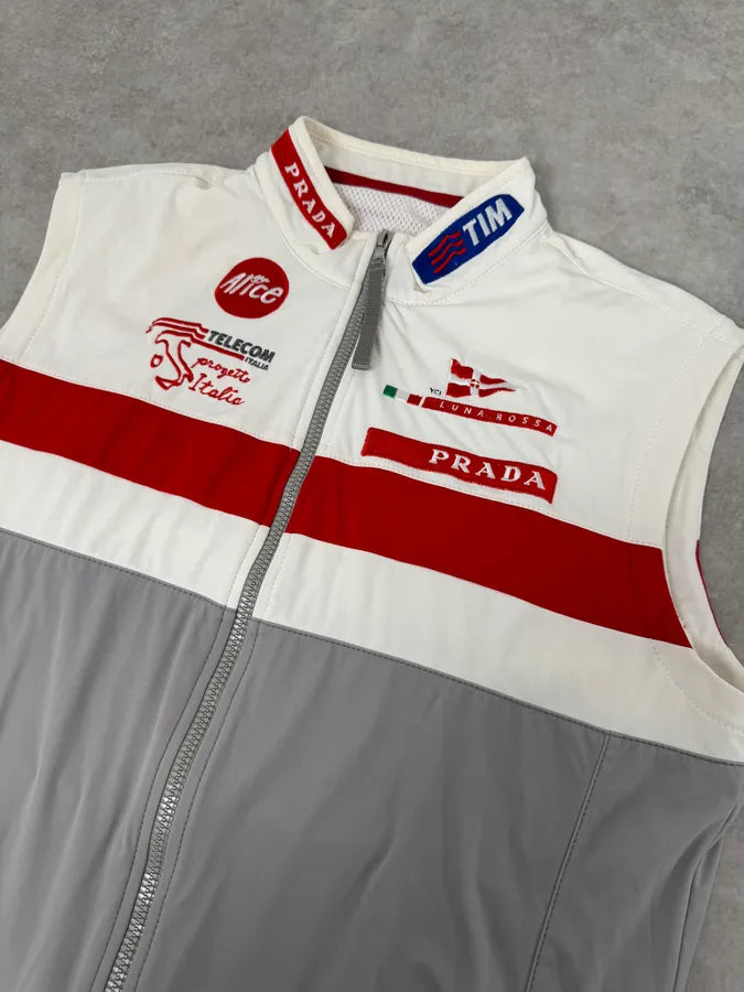 2003 Prada Luna Rossa Racing Challenge White Vest YPHBvNH 3