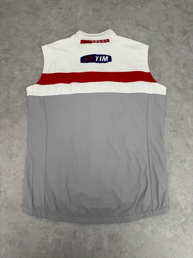 2003 Prada Luna Rossa Racing Challenge White Vest YPHBvNH 5