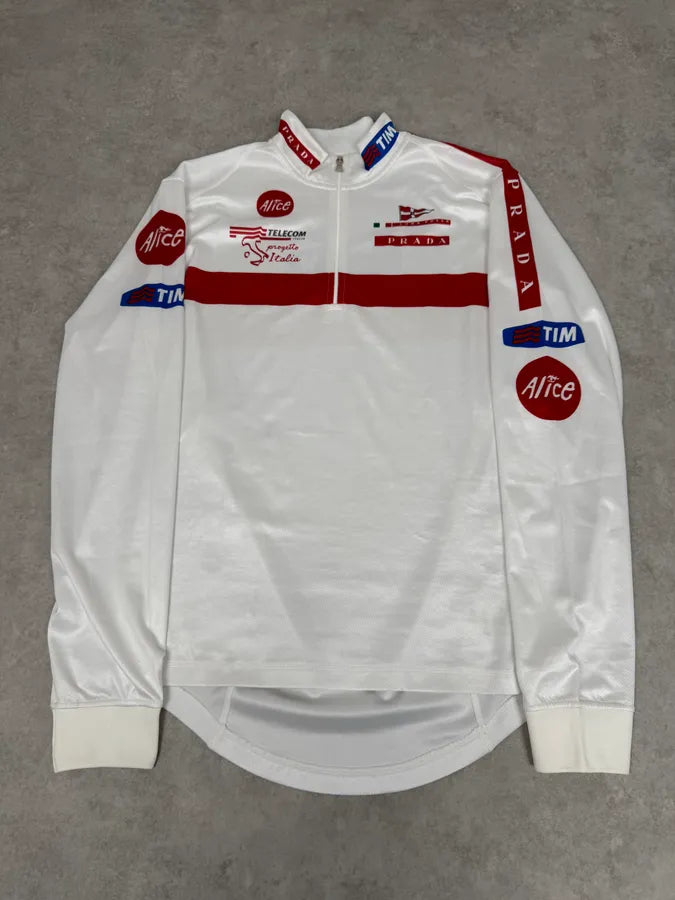 2003 Prada Luna Rossa Racing Challenge Zip White Longsleeves SgTEFae 0