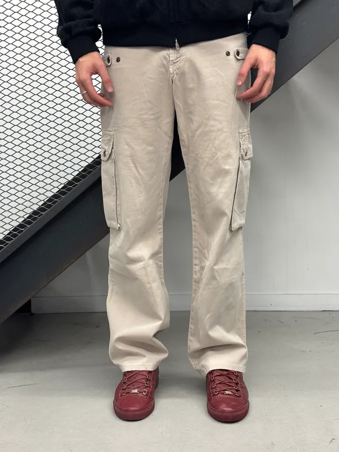 AW2004 Dolce & Gabbana Beige Utility Cargo Pants QVCAUtz 2