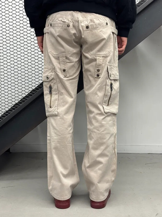 AW2004 Dolce & Gabbana Beige Utility Cargo Pants QVCAUtz 4