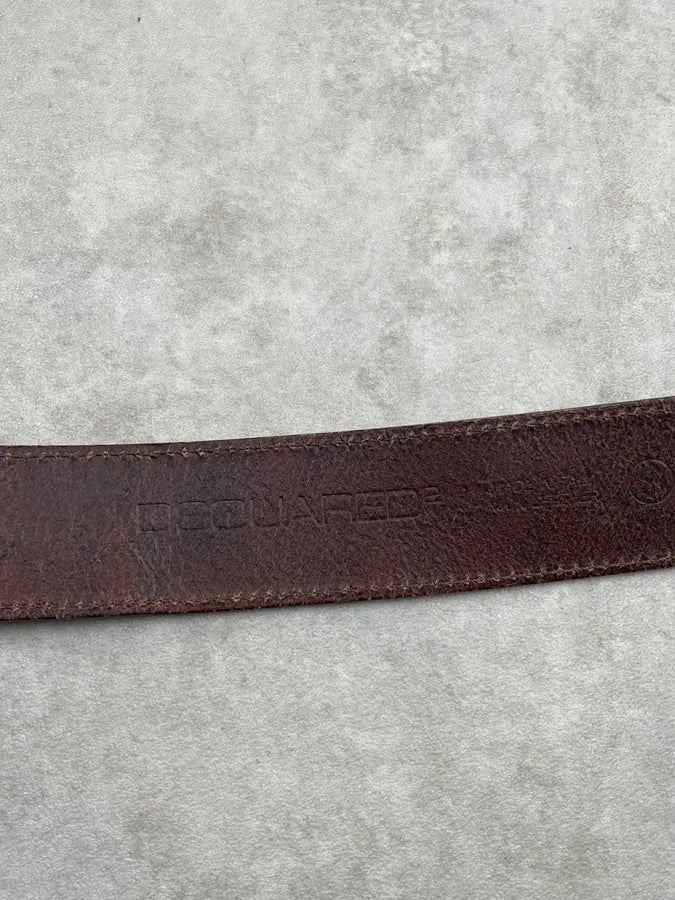 SS2005 Dsquared2 Brown Leather Hawaï Belt BHLIpCq 9