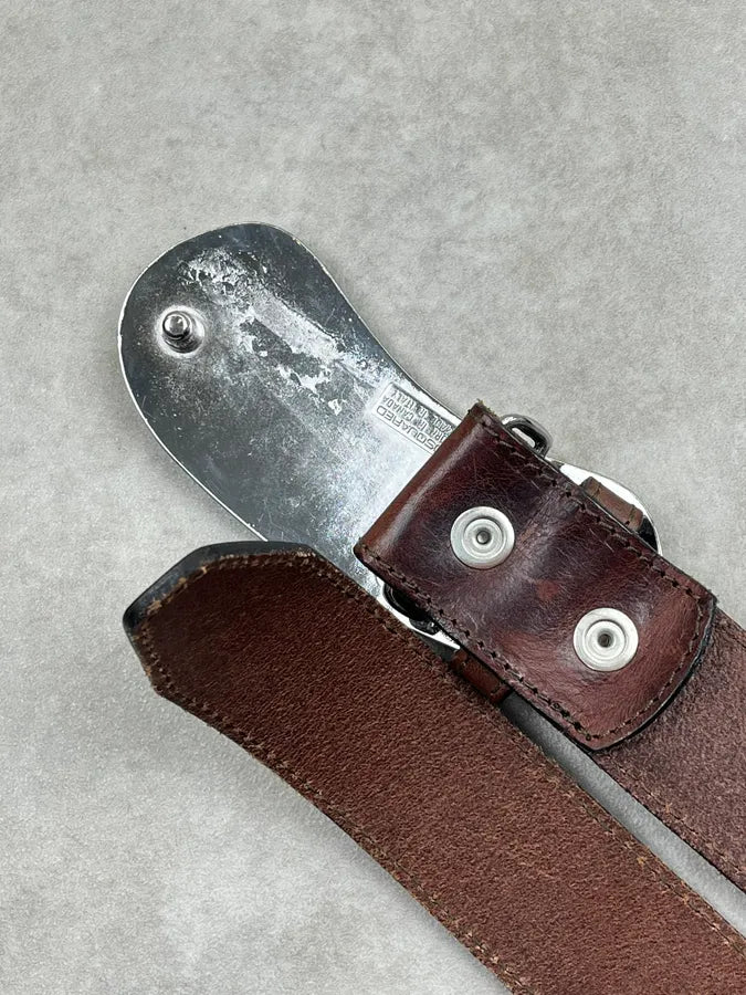 SS2005 Dsquared2 Brown Leather Hawaï Belt BHLIpCq 7