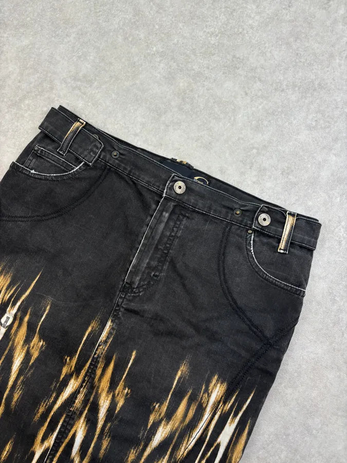 AW2004 Cavalli Black Fire Magma Skirt  TNvHklB 4