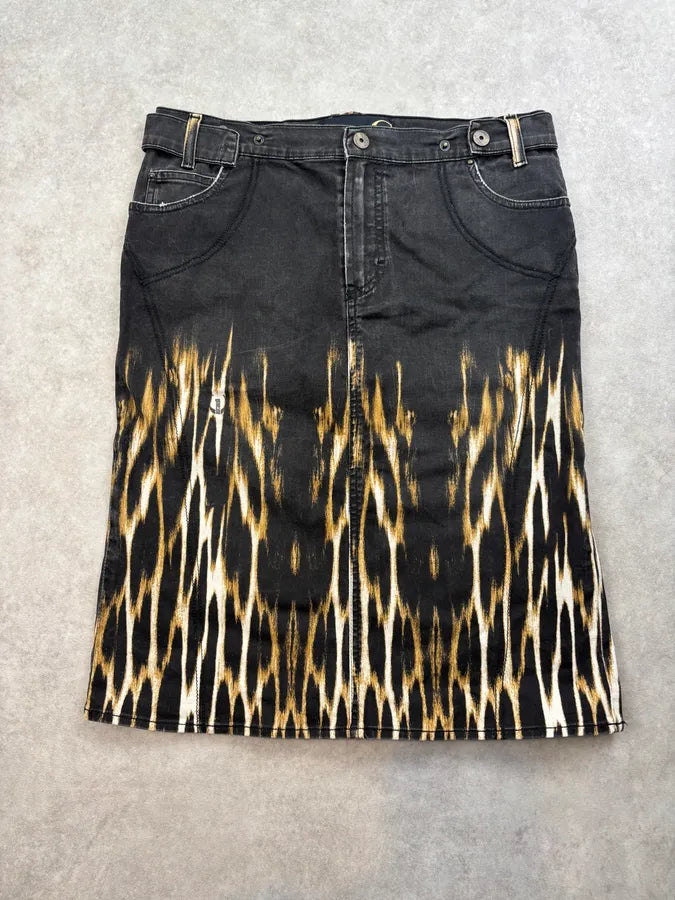 AW2004 Cavalli Black Fire Magma Skirt  TNvHklB 1