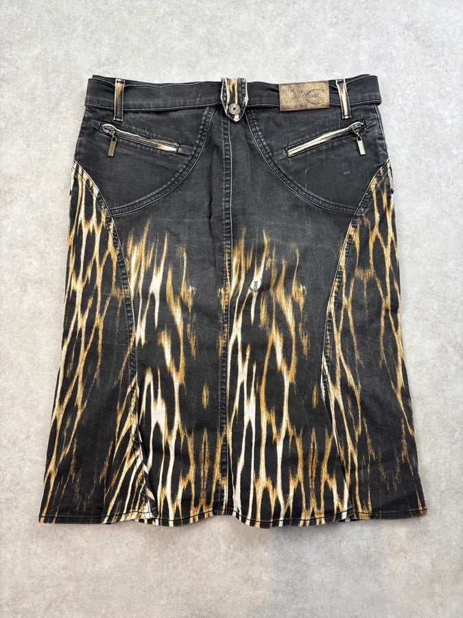AW2004 Cavalli Black Fire Magma Skirt  TNvHklB 5