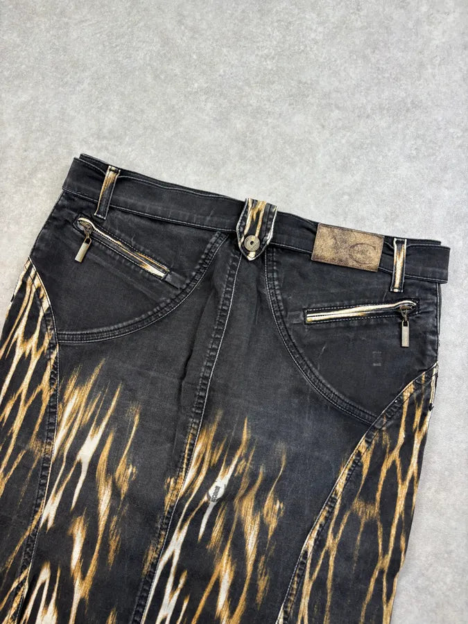 AW2004 Cavalli Black Fire Magma Skirt  TNvHklB 6