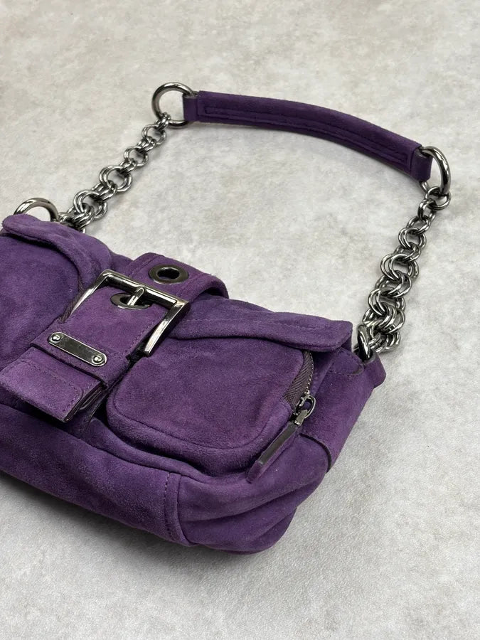SS2004 Prada Violet Purple Multi-Pocket Handle Bag DvNKjGb 9