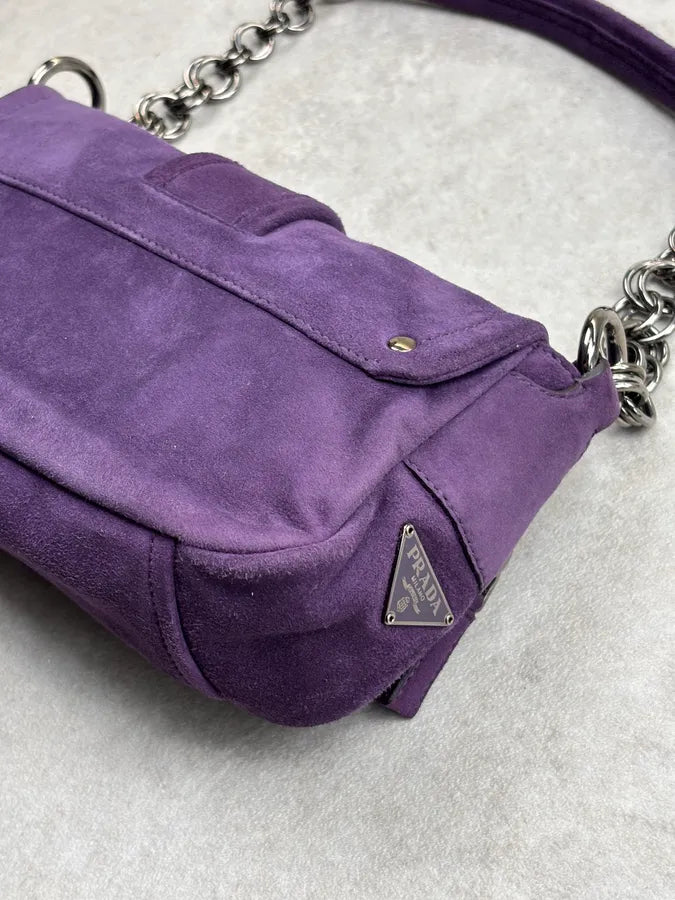 SS2004 Prada Violet Purple Multi-Pocket Handle Bag DvNKjGb 11