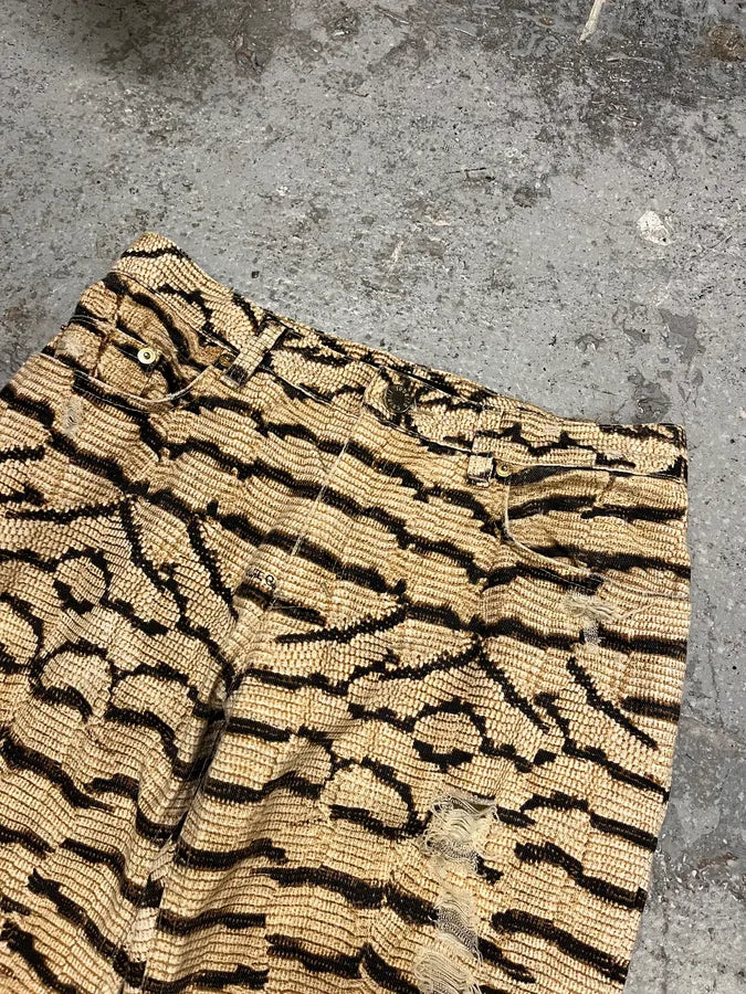 2004 Roberto Cavalli Safari Distressed Pants cxCoWtc 2