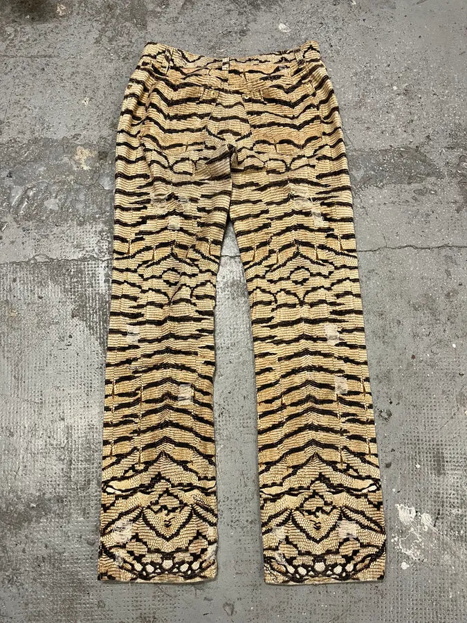 2004 Roberto Cavalli Safari Distressed Pants cxCoWtc 4